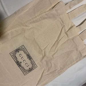 100% Authentic Gucci Cotton Shopping Bag